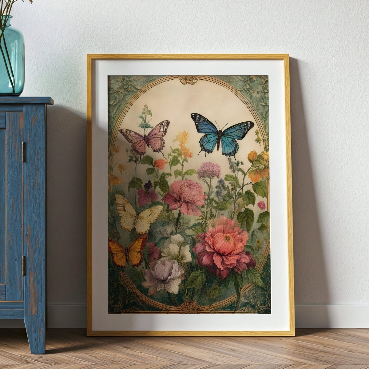 FLEUR ET PAPILLON NO.1 - Sincerely Frank Art