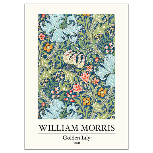 GOLDEN LILY TEAL 1870 - Sincerely Frank Art