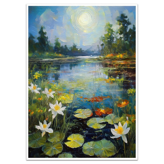 BLOSSOMS ON THE WATER - Sincerely Frank Art
