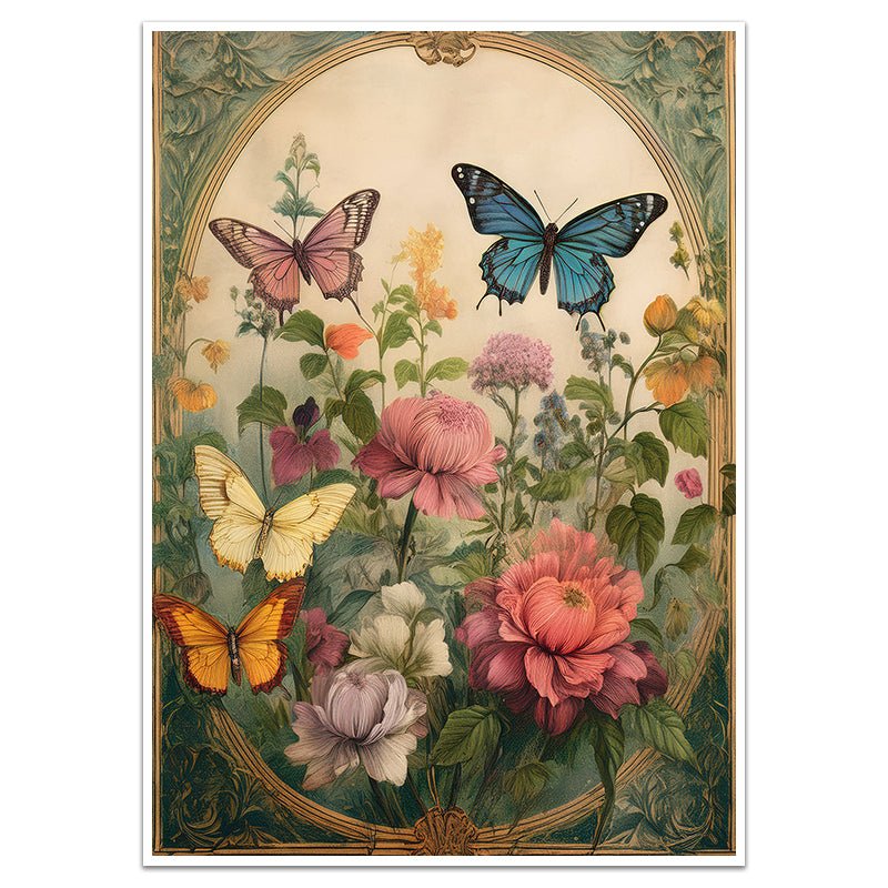 FLEUR ET PAPILLON NO.1 - Sincerely Frank Art