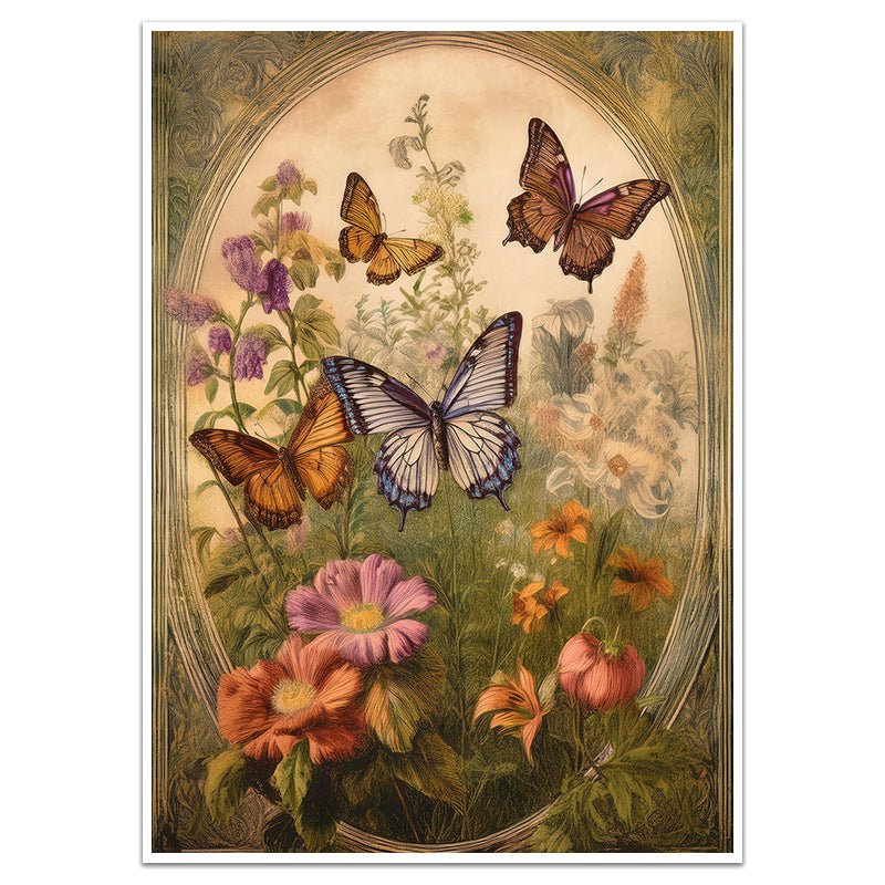 FLEUR ET PAPILLON NO.2 - Sincerely Frank Art