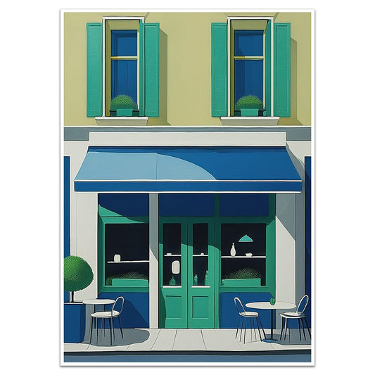 LE BISTRO BLEU - Sincerely Frank Art