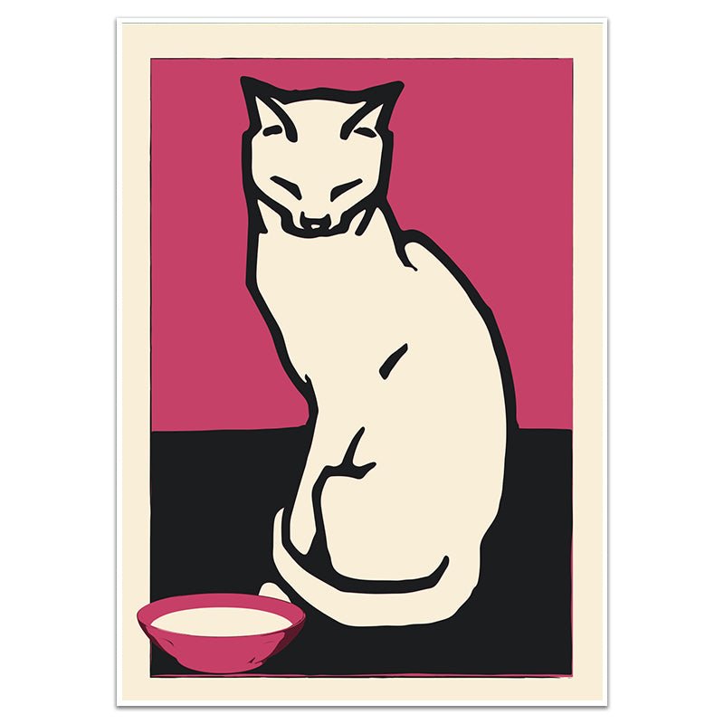 THE CONTENTED CAT - Sincerely Frank Art