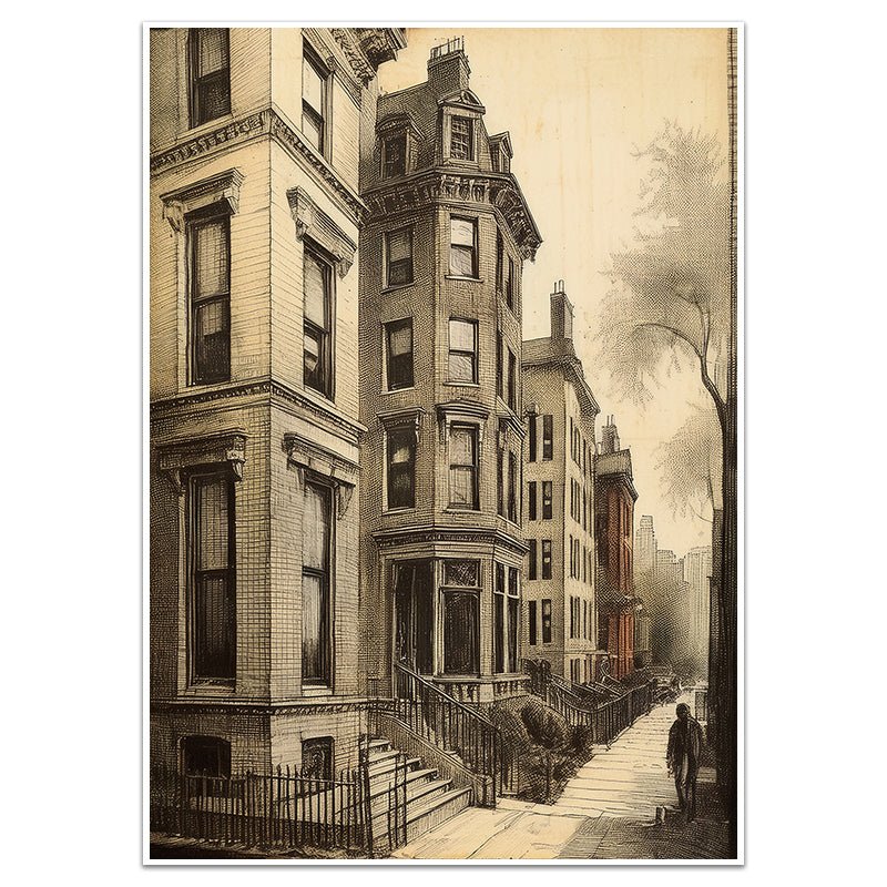 VINTAGE CITYSCAPE - Sincerely Frank Art